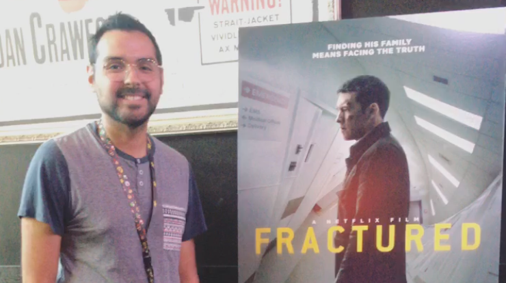 Jason Escamilla before the premiere of Fractured.